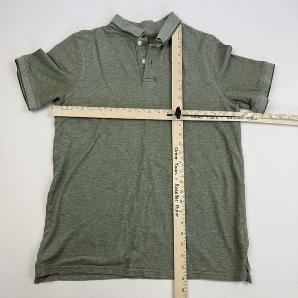 Goodfellow & Co Green Loring Polo Shirt Knit Short Sleeve Collared Sz M Cotton - Picture 3 of 7